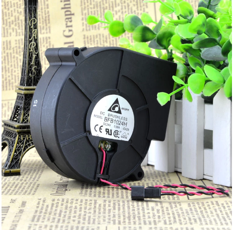 Original DELTA BFB1024H Cooling Fan 24V 0.6A 9.6W 2wires BFB1024H Fans